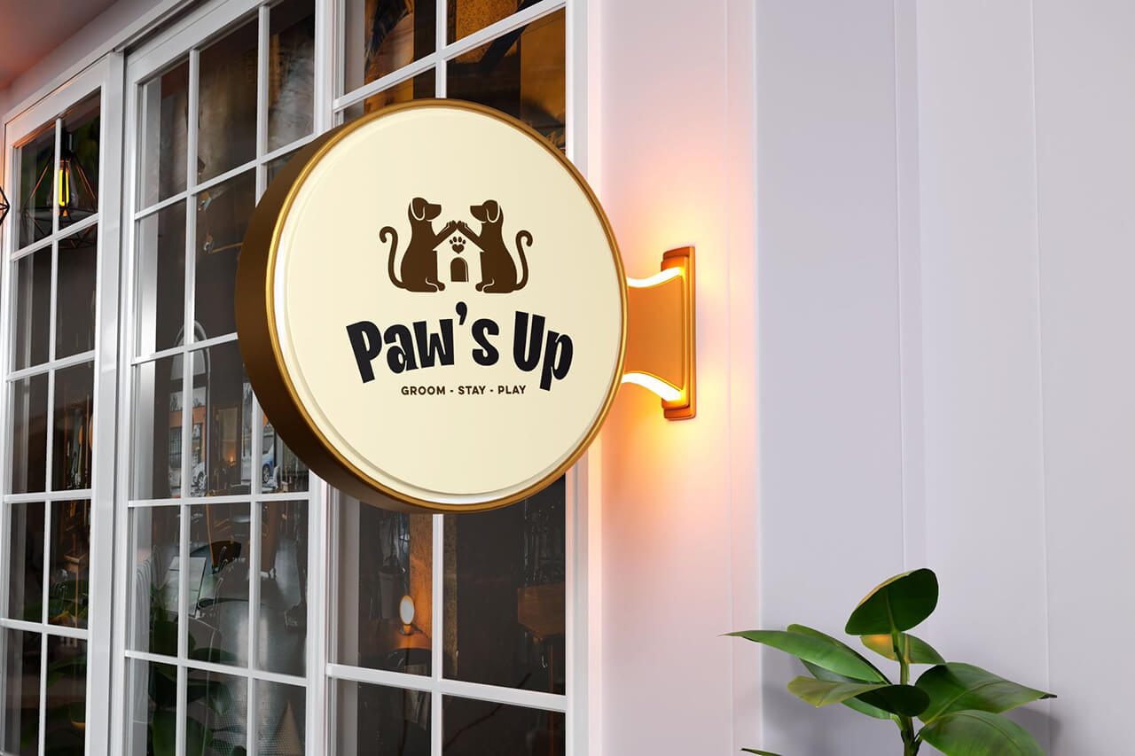 Paws Up Signage